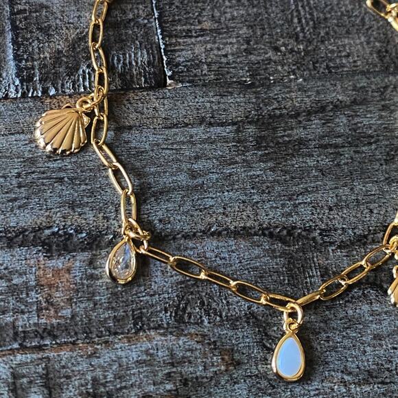 NEW FP x Luna Norte Gold Shell Anklet - Picture 6 of 7